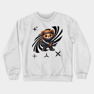 Ninja teddy bear Crewneck Sweatshirt